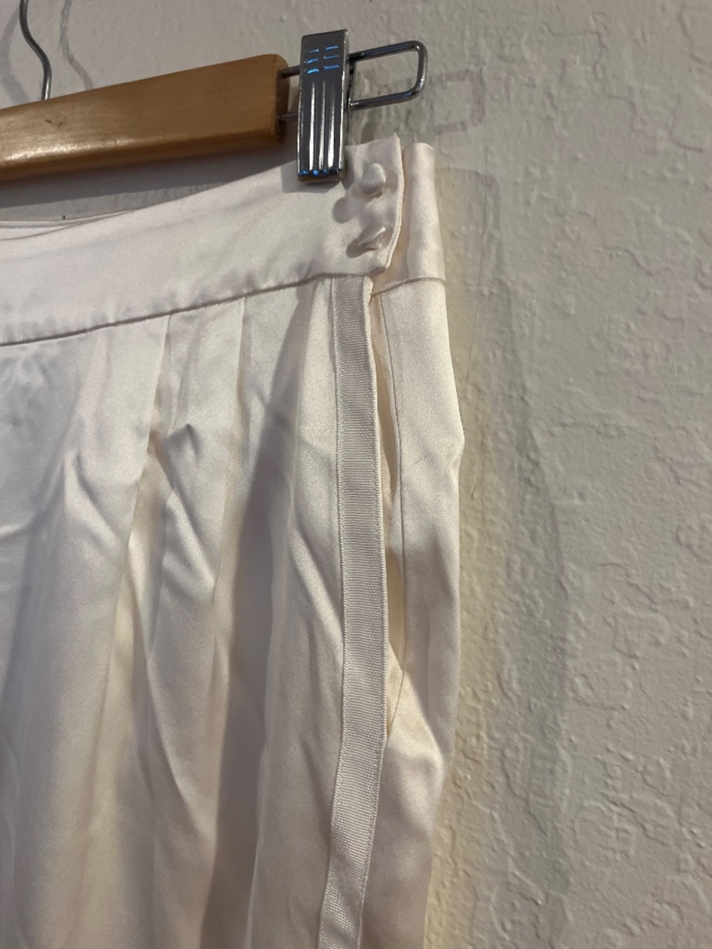 Fleur du Mal Pleated Silk Tuxedo Pant - Picture 4 of 7